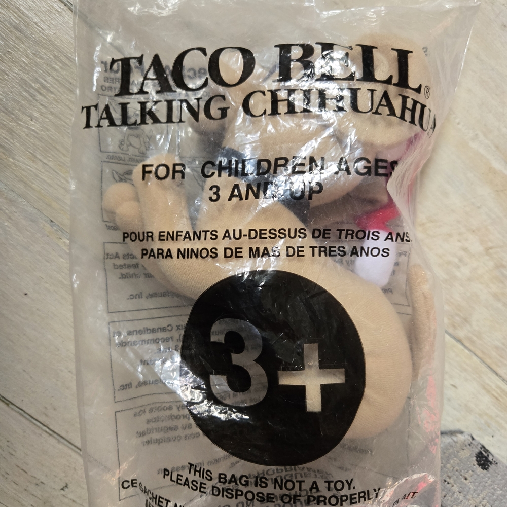 Talking Chihuahua Plush Toy - Beige with Pink Accent